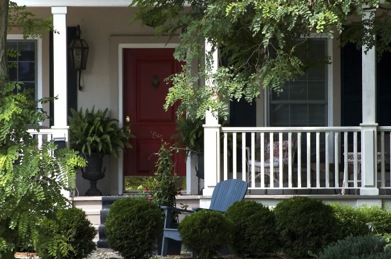 Porch with Custom Railings